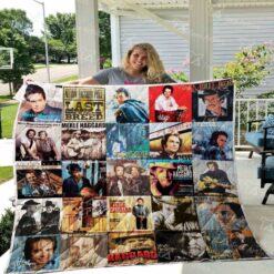Merle Haggard Blanket Quilt Rze1