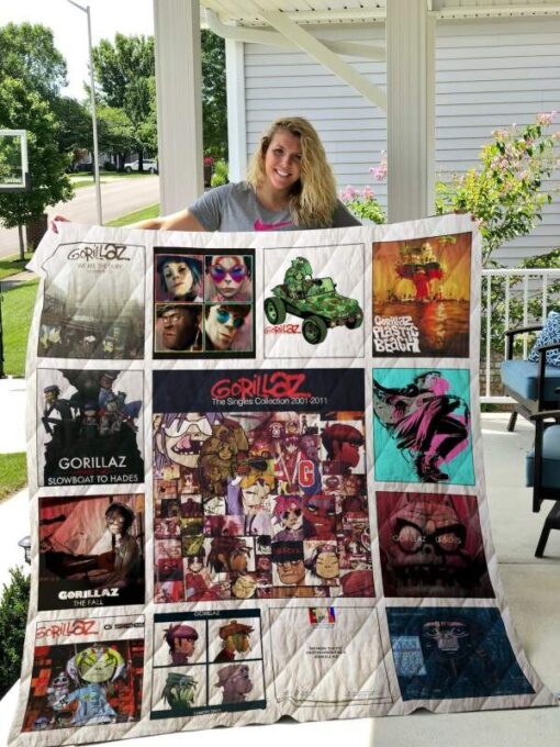 Gorillaz Blanket Quilt Rze1
