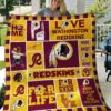 Washington Redskin Blanket Quilt Rze1