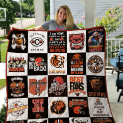 Cleveland Browns Blanket Quilt Rze1
