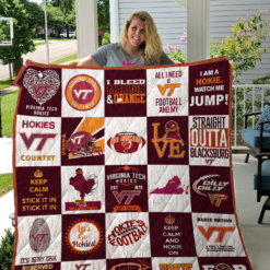 Virginia Tech 1 Blanket Quilt TN