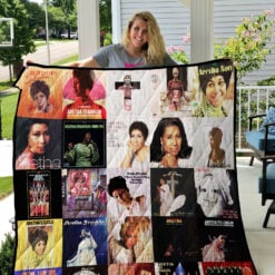 Aretha Franklin Lover Blanket Quilt Rze1