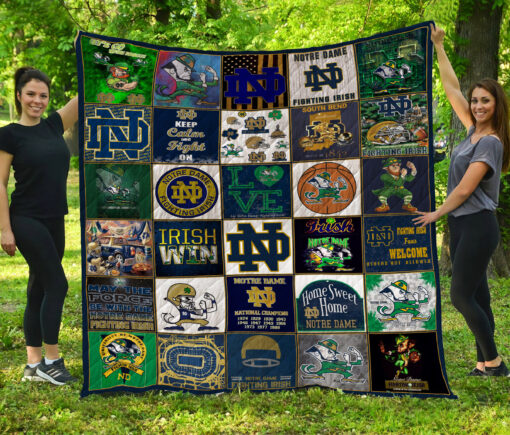 Notre Dame Fighting Irish Blanket Quilt TN