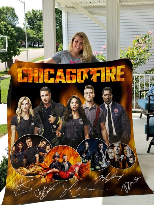 Chicago Fire 1 Blanket Quilt Rze1
