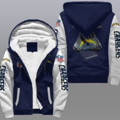 Los Angeles Rze2argers a0 Fleece Jacket Rze1