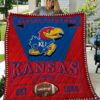 Kansas Jayhawks 1 Quilt Blanket Rze1