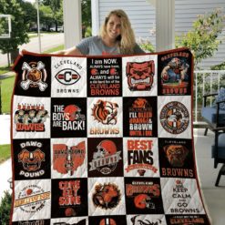 Cleveland Browns Blanket Quilt Rze