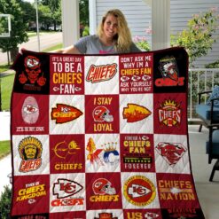 Kansas City Rze2iefs Blanket Quilt Rze2