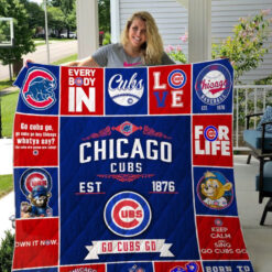 Chicago Cubs Blanket Quilt Rze1