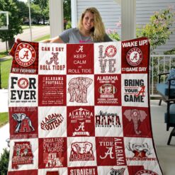Alabama Crimson Tide Blanket Quilt Rze2
