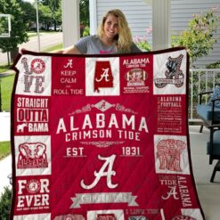 Alabama Crimson Tide Quilt Blanket Quilt Rze2
