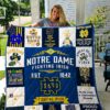 Notre Dame Fighting Irish Blanket Quilt B21