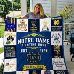 Notre Dame Fighting Irish Blanket Quilt B21