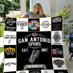 San Antonio Spurs Blanket Quilt Rze2