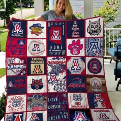 Arizona Wildcats Blanket Quilt Rze2