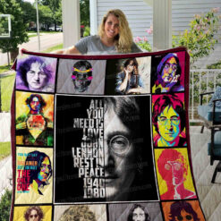 John Lennon Blanket Quilt Rze2