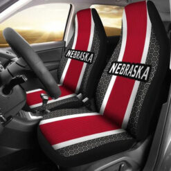 Nebraska Cornhuskers 2 NCAA Car Seat Covers Rze1