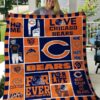 Chicago Bears 3 Blanket Quilt LA96