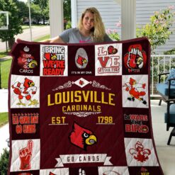 Louisville Cardinals Blanket Quilt Rze2