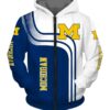 Michigan Wolverines Hoodie Zip Hoodie 3D Rze1