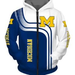 Michigan Wolverines Hoodie Zip Hoodie 3D Rze1
