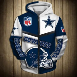 Dallas Cowboys 2 Hoodie Zip Hoodie 3D Rze1