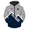 Dallas Cowboys 5 Hoodie Zip Hoodie 3D B20