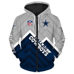 Dallas Cowboys 5 Hoodie Zip Hoodie 3D Rze1