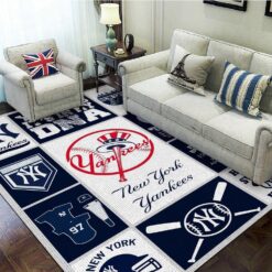 New York Yankees Area Rugs For Living Room Rug Home Decor Rze1