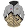 New Orleans Saints 2 Hoodie Zip Hoodie 3D B19