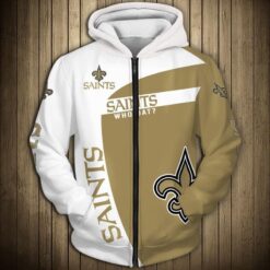 New Orleans Saints 4 Hoodie Zip Hoodie 3D Rze1