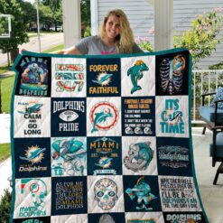 Miami Dolphins Blanket Quilt M08
