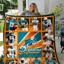 Miami Dolphins 2 Blanket Quilt M08