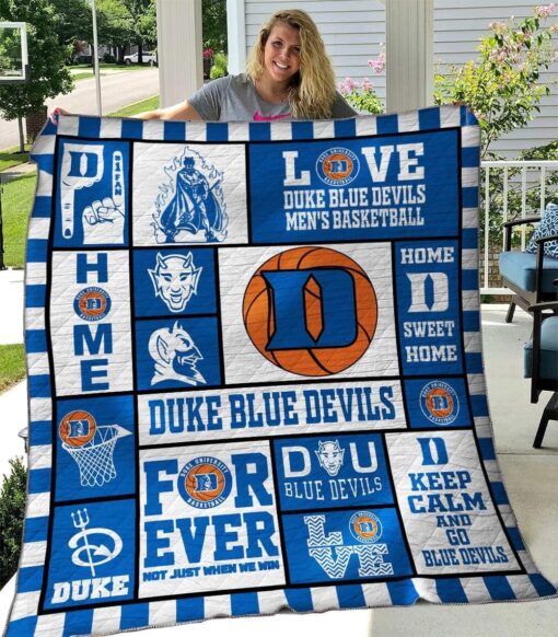 Duke Blue Devils Blanket Quilt Rze1