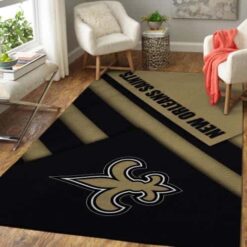 New Orleans Saints Area Rugs For Living Room Rug Home Decor Rze1