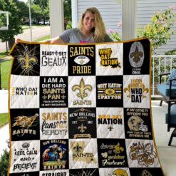 New Orleans Saints NFL Blanket Quilt Rze2