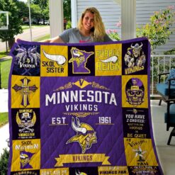 Minnesota Vikings Blanket Quilt Rze2