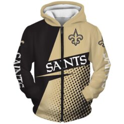 New Orleans Saints Hoodie Zip Hoodie 3D Rze1