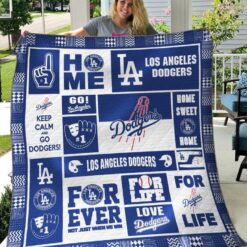 Los Angeles Dodgers 2 Blanket Quilt Rze1