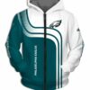 Philadelphia Eagles Zip Hoodie 3D B19