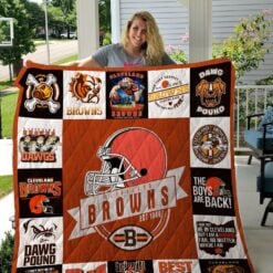 Cleveland Browns Blanket Lover Quilt Rze2