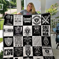 Las Vegas Raiders Blanket Quilt B23