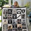 Las Vegas Raiders 3 Blanket Quilt Shoes