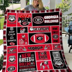 Georgia Bulldog 2 Quilt Blanket Rze1