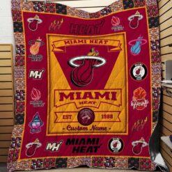 Miami Heat Blanket Quilt Rze1