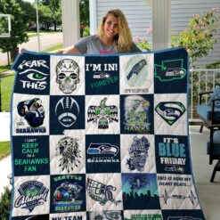 Seattle Seahawks Blanket Quilt Blanket Rze2