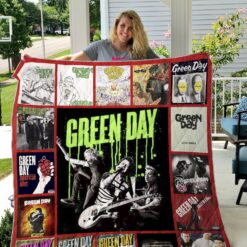 Green Day Quilt Blanket Rze2