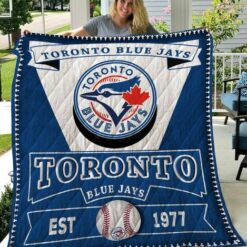 Toronto Blue Jays Blanket Quilt Rze1