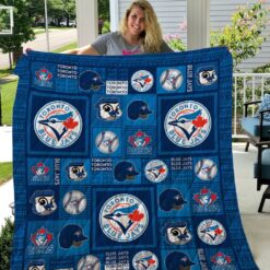 Toronto Blue Jays 2 Blanket Quilt Rze1