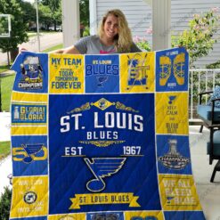 St Louis Blues 2 Blanket Quilt Rze1